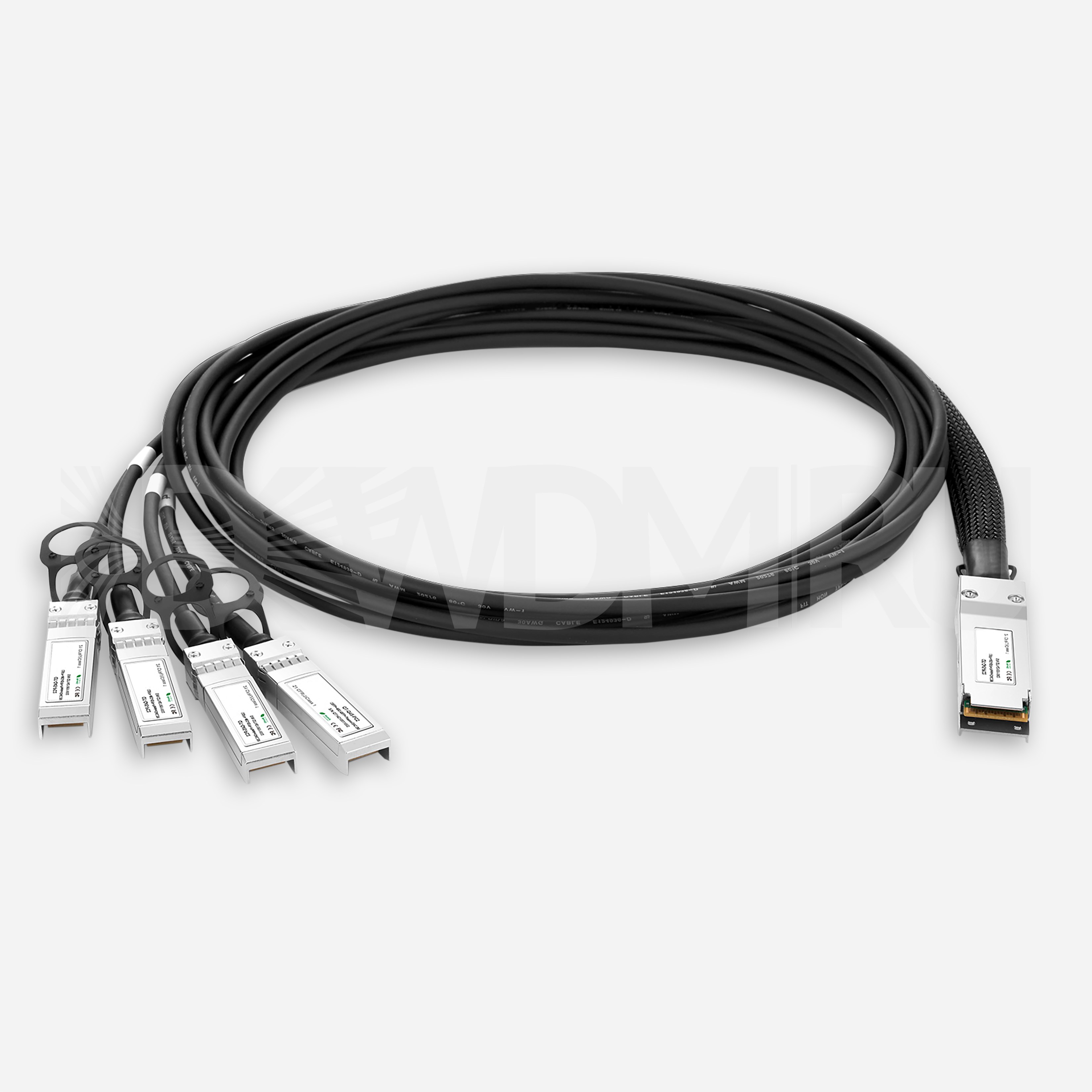 Кабель Direct Attached, с QSFP+ на 4 SFP+, 30AWG, 40 Гб/с, 3 м - ДВДМ.РУ (DSO-DACB-40-3)