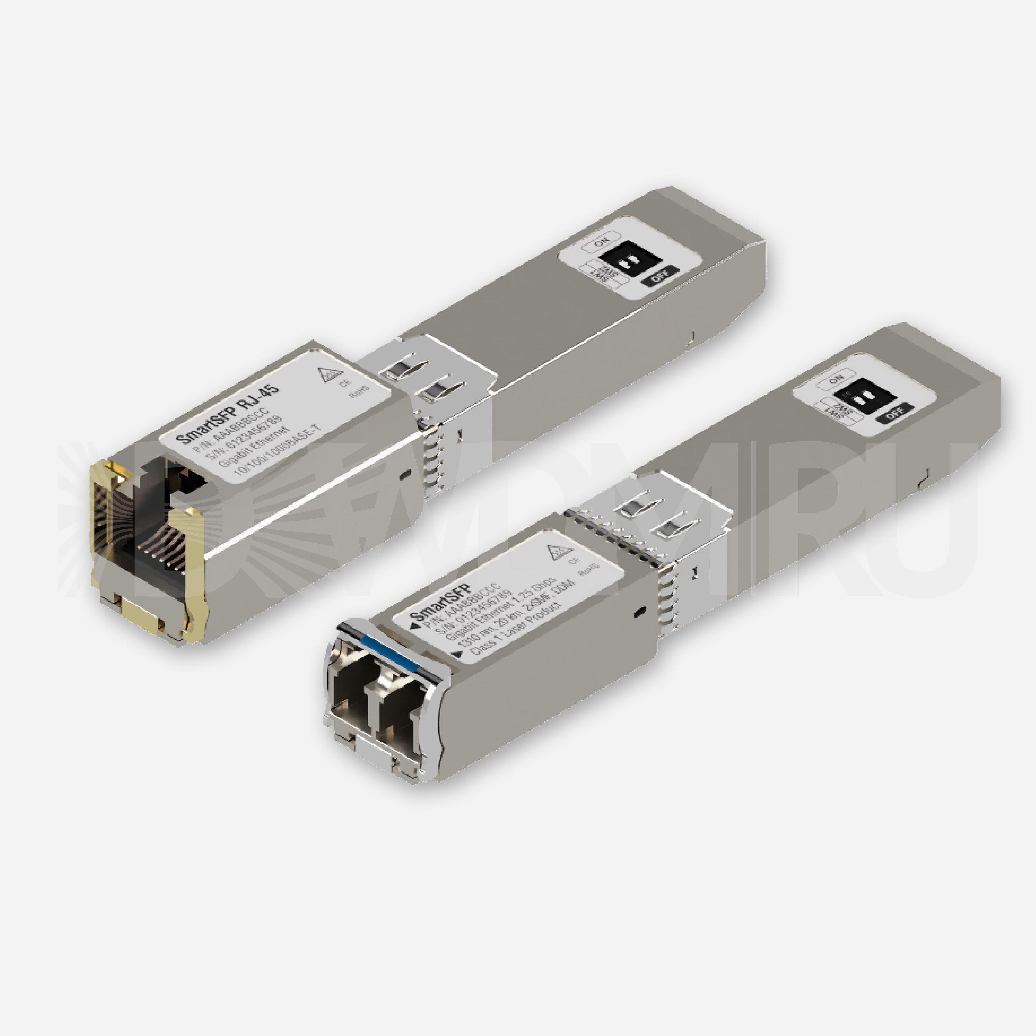 Оптический Smart SFP модуль, 1Гб/с, OTDR режимы, IP управление, Tx=1550 нм, Rx=1550 нм, 40 км, 1000BASE-LX, DDM, SMF, 1xLC - ДВДМ.РУ (DSO-SU6-6D)